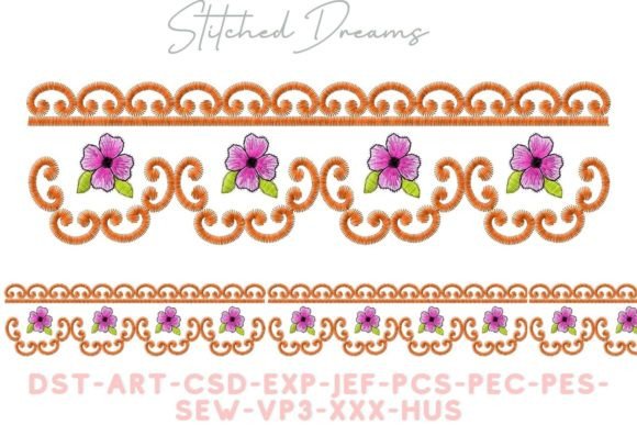 Borders with Flowers: A Detailed Exploration of Embroidery Design Options