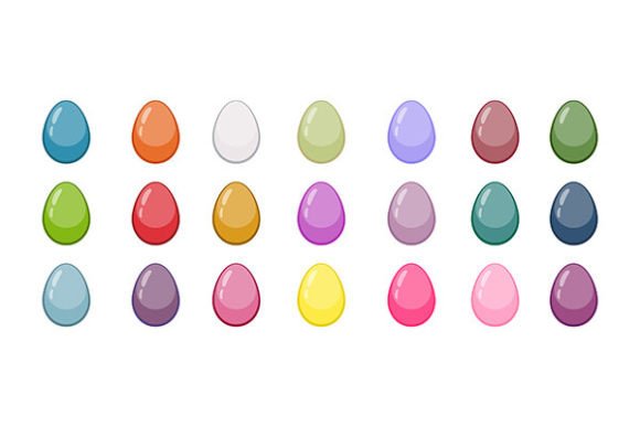 Colorful Flat Decorative Easter Eggs Col: A Unique Addition to Your Easter Decor