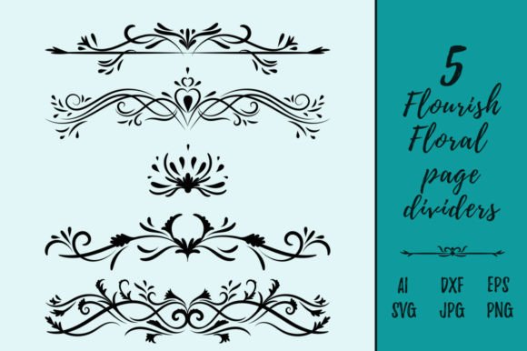 Decorative Floral Flourish Page Divider