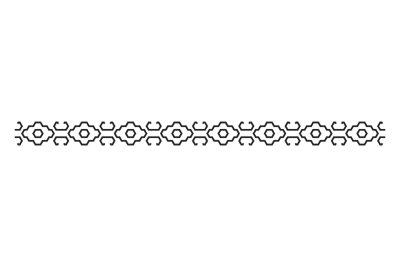 Decorative Geometric Border. Seamless Ho: A Versatile Design Element