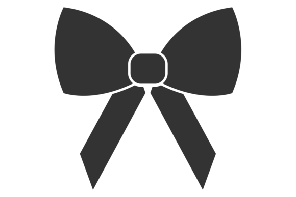 Decorative Ribbon Knot Black Icon. Prese: A Versatile Tool for Creative and Professional Workflows