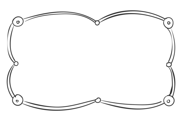 Decorative Round Shape Frame: Doodle Lin for Creative Expression