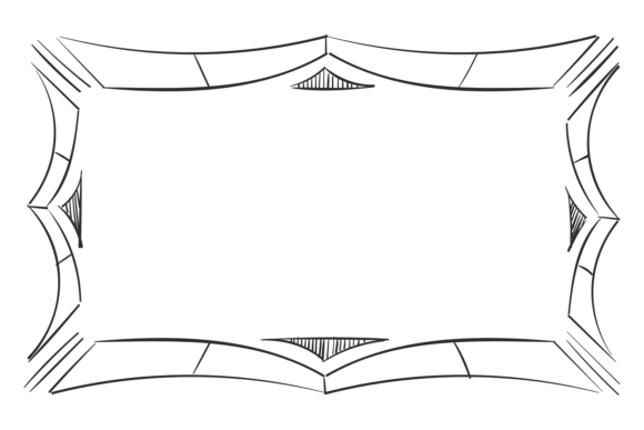 Doodle Line Scrapbook Border. Decorative