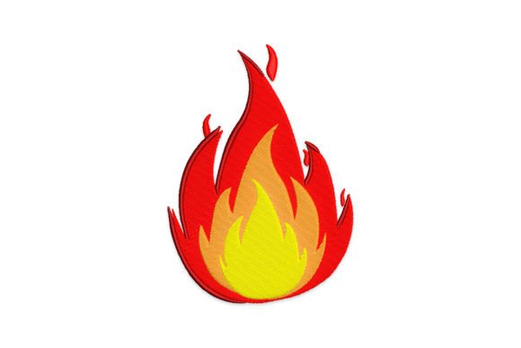 Fire Flame Embroidery: A Dynamic Design for Every Project