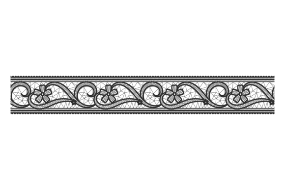 Floral Lace Decorative Horizontal Pattern: A Timeless Design Element