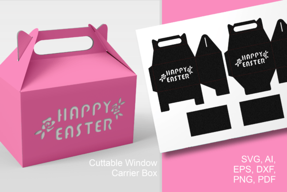 Happy Easter Gable Box Papercut Template: A Creative and Practical Solution for Easter Favors