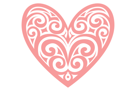 Heart Shape with Decorative Ornament: A Symbol of Love and Artistry