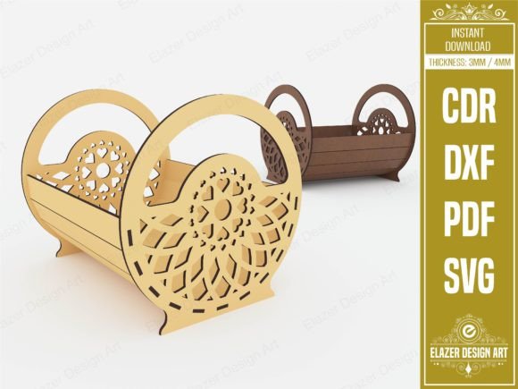 Laser Cut Decorative Basket Svg Files