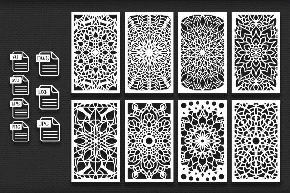 Laser Cut Decorative Mandala Panel Set: A Creative and Versatile Design Solution