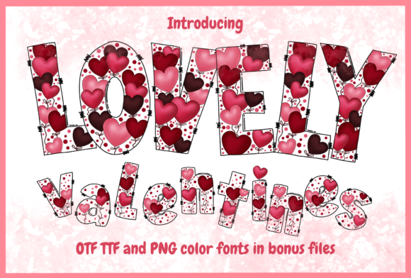 Lovely Valentines: A Colorful Love Letter in Typography