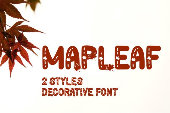 Mapleaf: A Bold, Creative Font for Fall Design