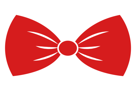 Red Bowtie Icon. Decorative Ribbon. Part