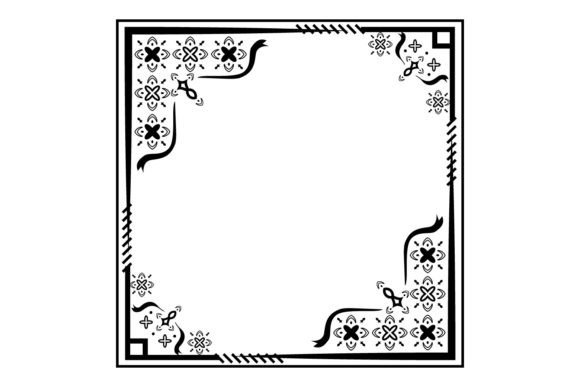 Square Thai Pattern Border Decorative