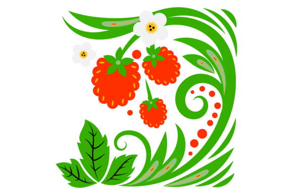 Stylized Berry Branch Decorative Element: A Strategic Tool for Visual Communication
