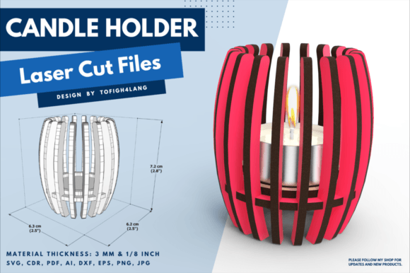Tealight Candle Holder, Laser Cut File: A Stylish and Practical Solution for Your Creative Projects