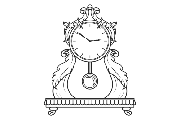 Vintage Table Clock. Decorative Metal or: A Strategic Tool for Timeless Design and Purposeful Planning